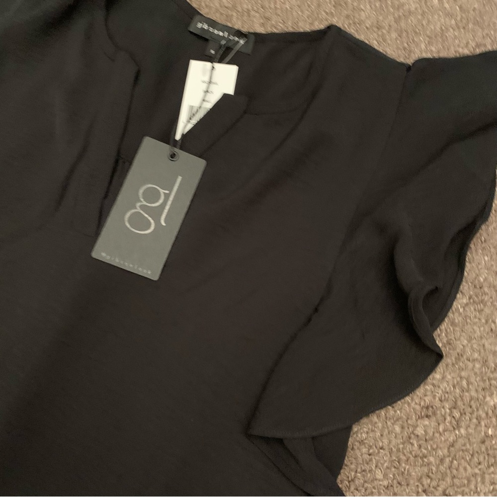 Gibsonlook Ryanne Ruffle Sleeve Shift Dress (S) - Picture 4 of 5